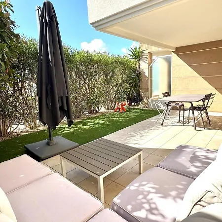 公寓 Elegant T2 En Rez-de-jardin - Piscine - Parking 昂蒂布